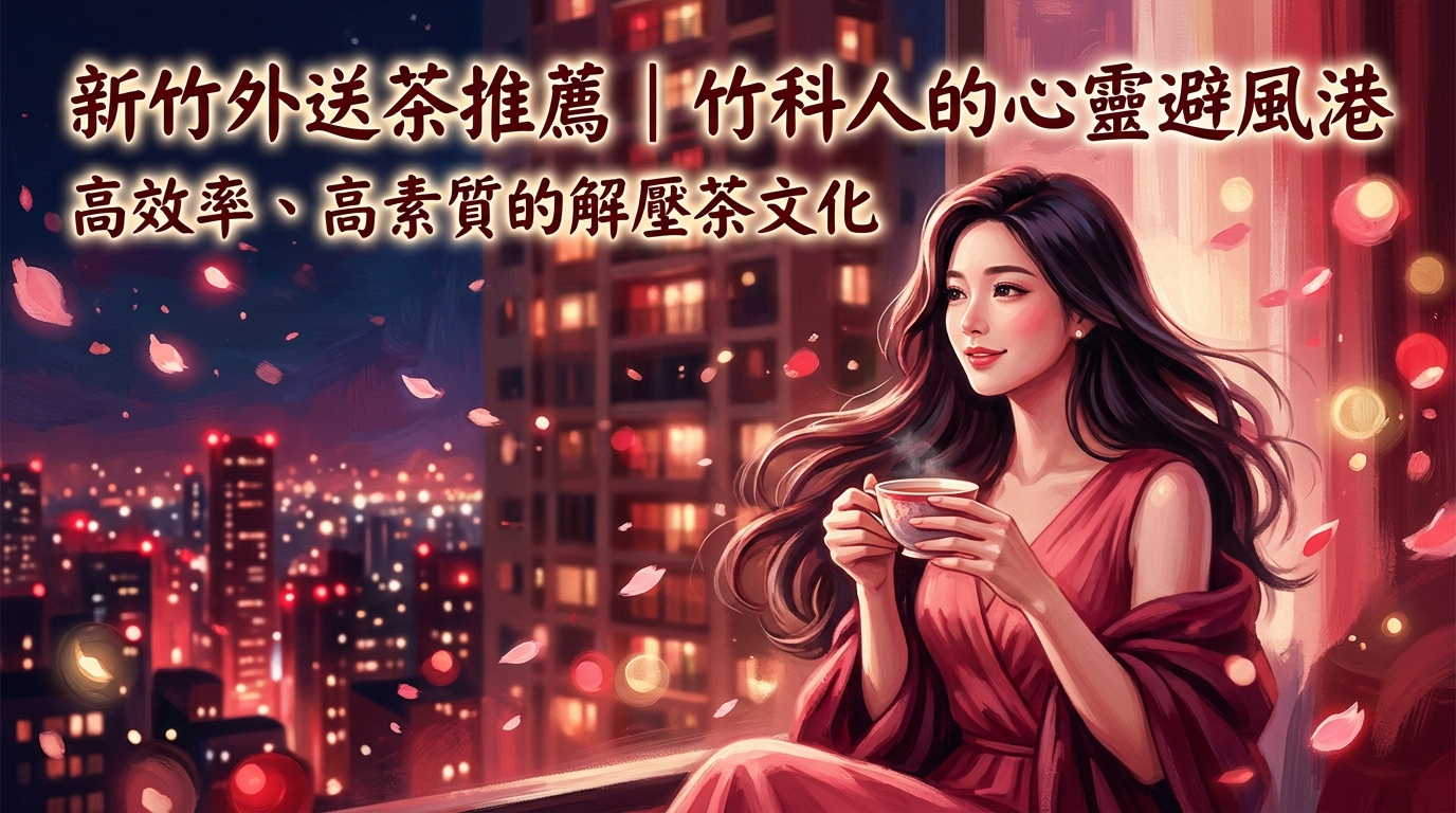 新竹外送茶推薦｜竹科人的心靈避風港，高效率、高素質的解壓茶文化。