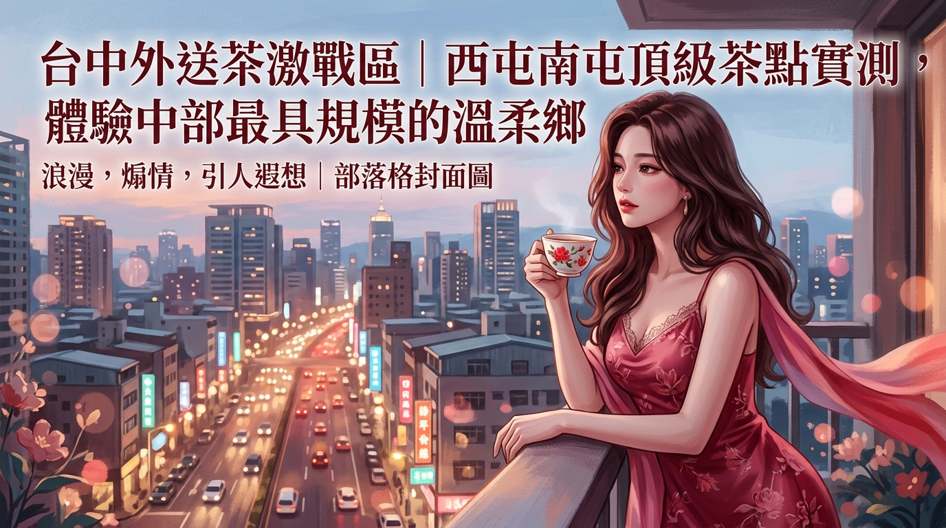 台中外送茶激戰區｜西屯南屯頂級茶點實測，體驗中部最具規模的溫柔鄉。