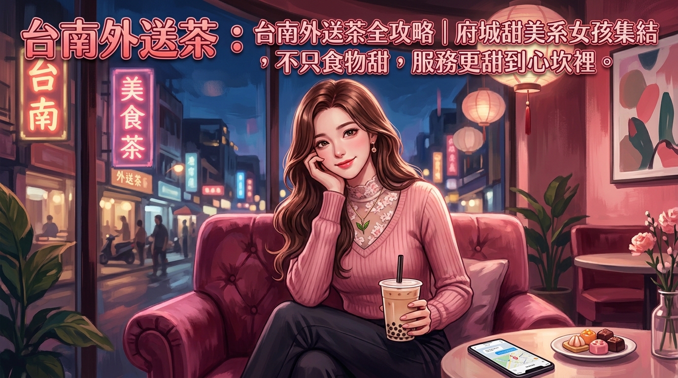 台南外送茶全攻略｜府城甜美系女孩集結，不只食物甜，服務更甜到心坎裡。