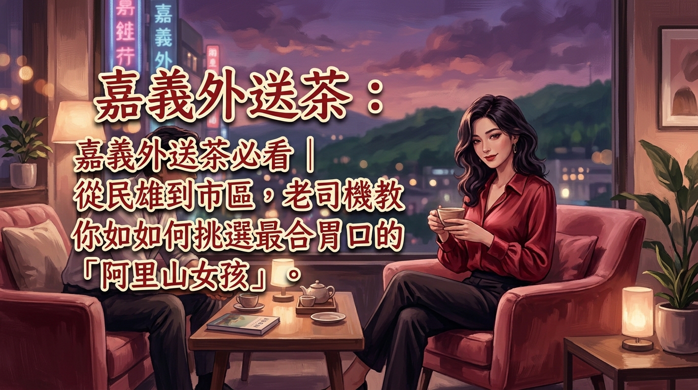 嘉義外送茶必看｜從民雄到市區，老司機教你如何挑選最合胃口的「阿里山女孩」。