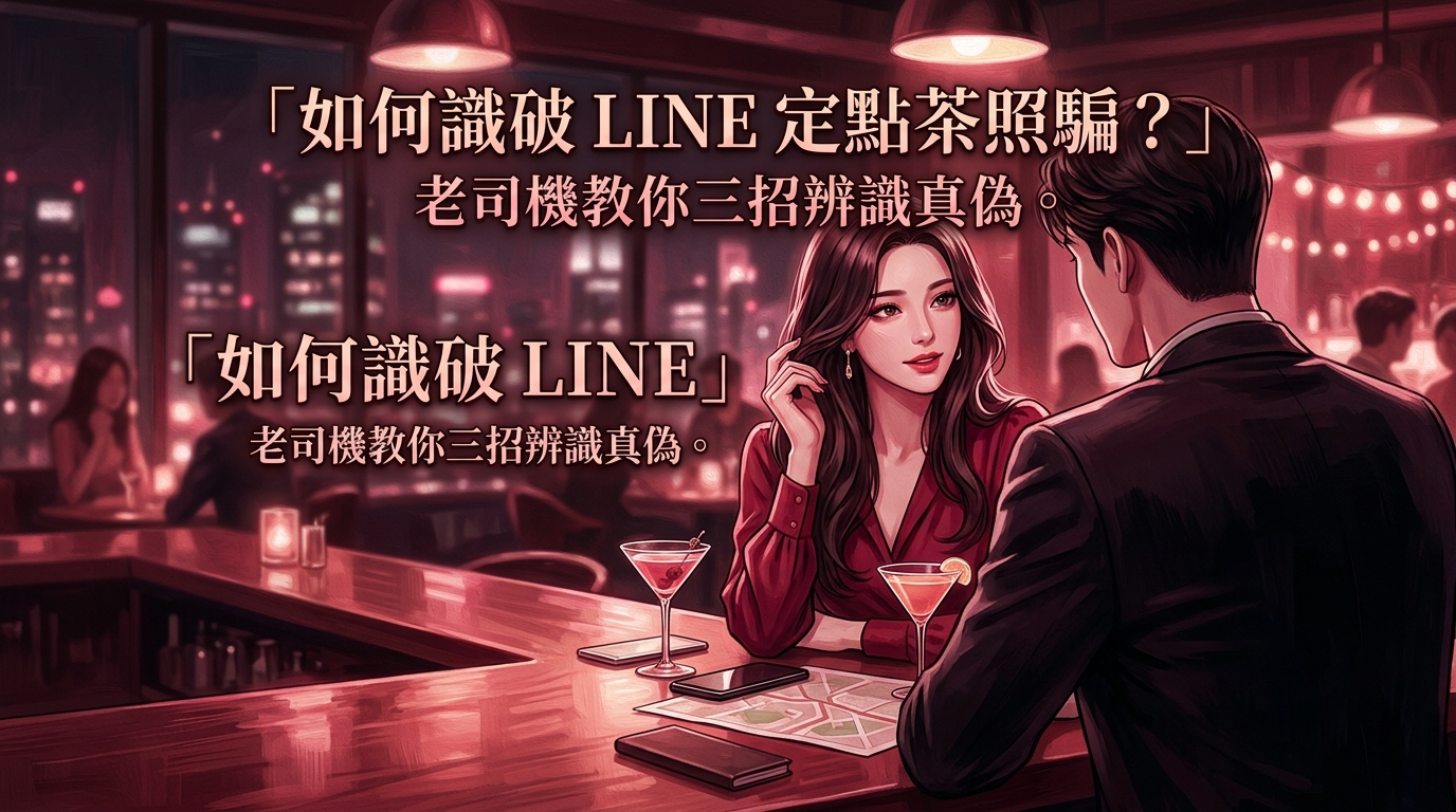 如何識破 LINE 定點茶照騙？老司機教你三招辨識真偽。