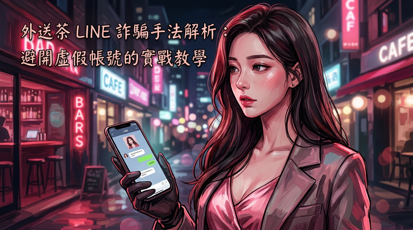 外送茶 LINE 詐騙手法解析：避開虛假帳號的實戰教學。