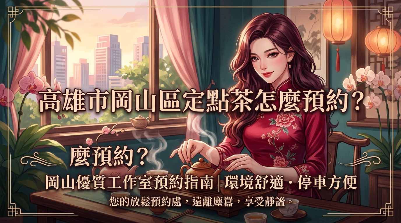 高雄市岡山區定點茶怎麼預約? 岡山優質工作室預約指南,環境舒適、停車方便,是您遠離塵囂的最佳放鬆預約處。
