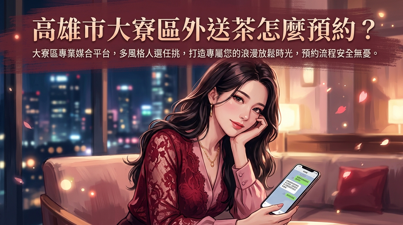 高雄市大寮區外送茶怎麼預約？ 大寮區專業媒合平台，多風格人選任挑，打造專屬您的浪漫放鬆時光，預約流程安全無憂。